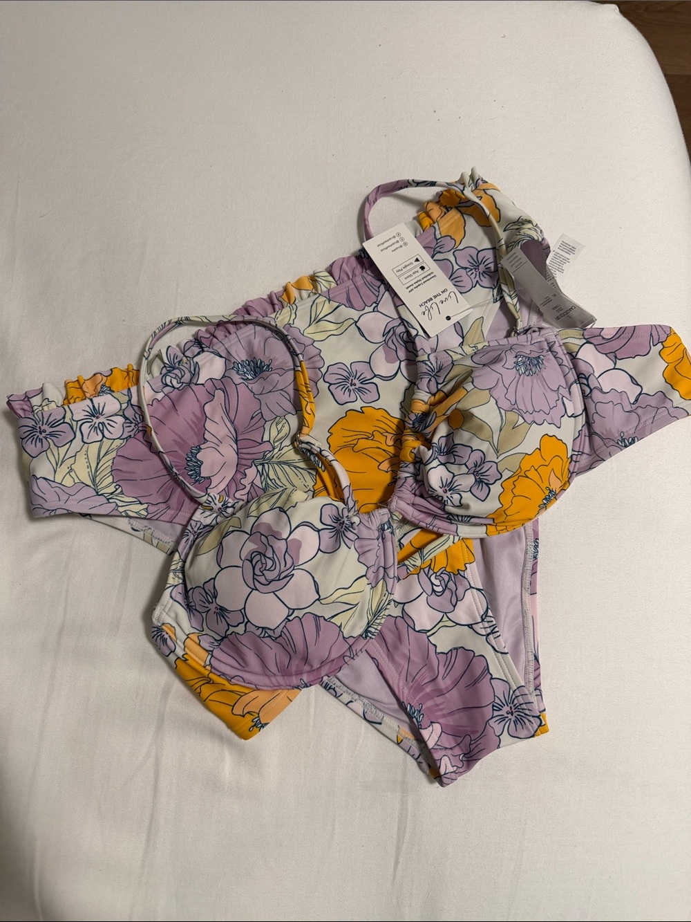 2 piece floral bikini
